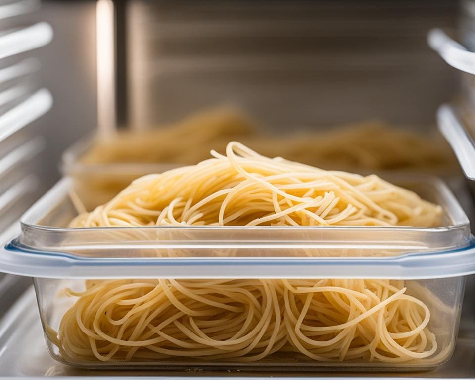 spaghetti bewaren in koelkast