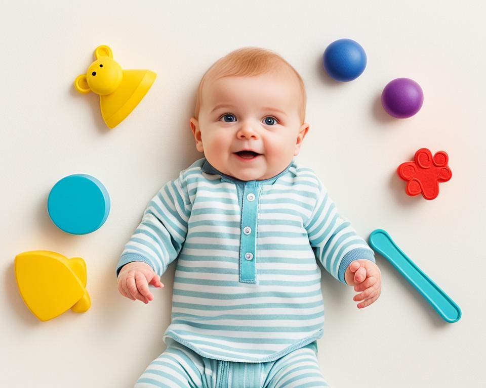 Kleurtheorie in speelgoed voor baby's