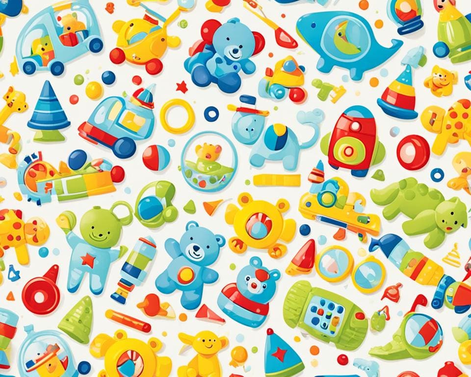 kleurrijke speeltjes voor baby's