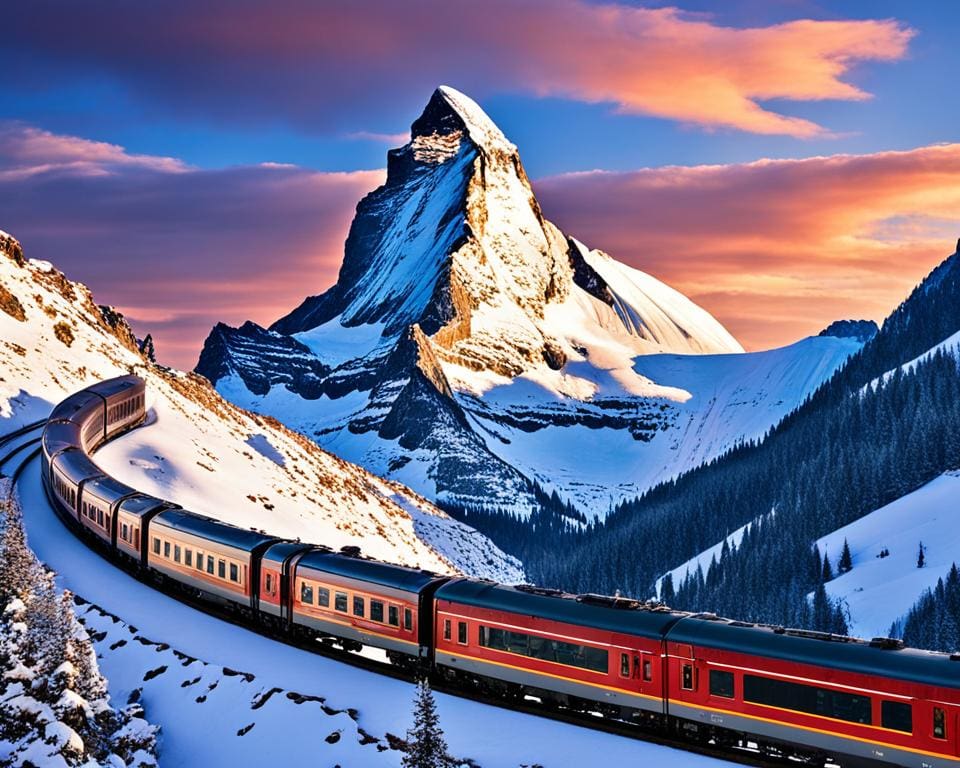 Treinroute Matterhorn