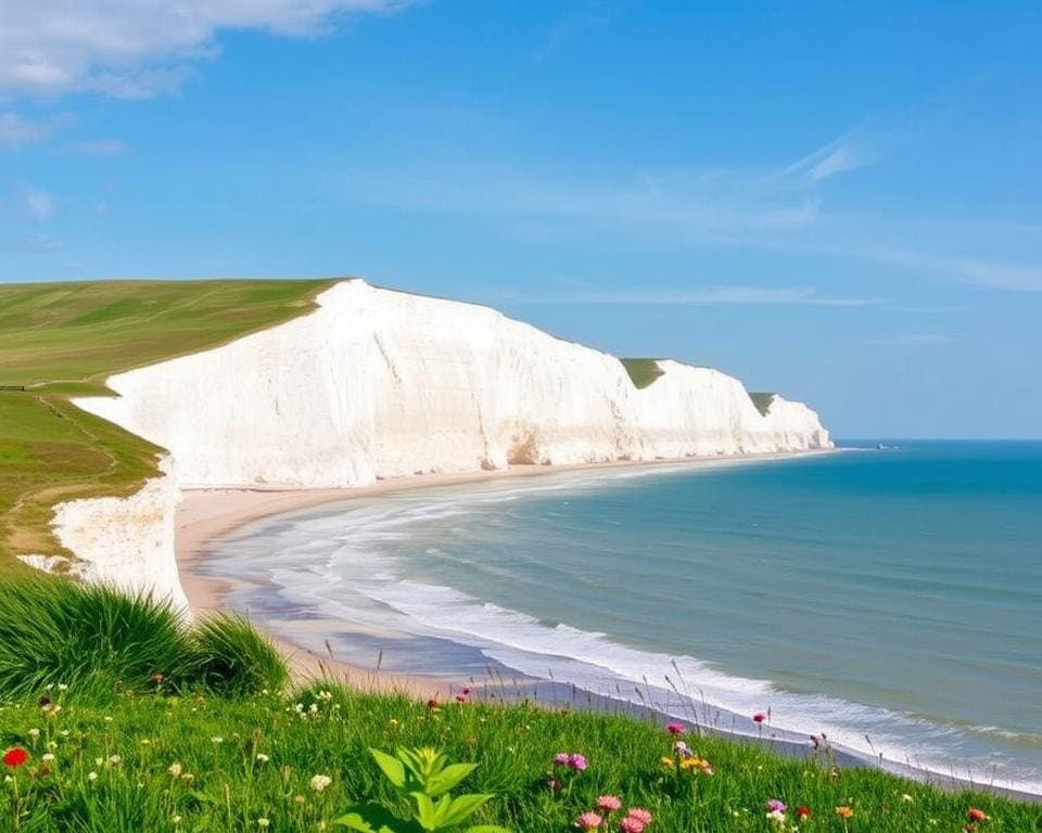 Betoverende natuur van de White Cliffs of Dover