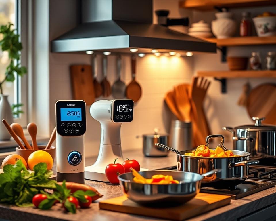 Keukenhulpen met ingebouwde timer: Efficiëntie tijdens het koken