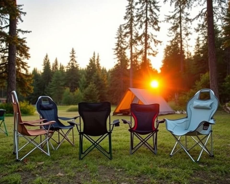 Opvouwbare campingstoelen: Comfort en gemak voor buiten