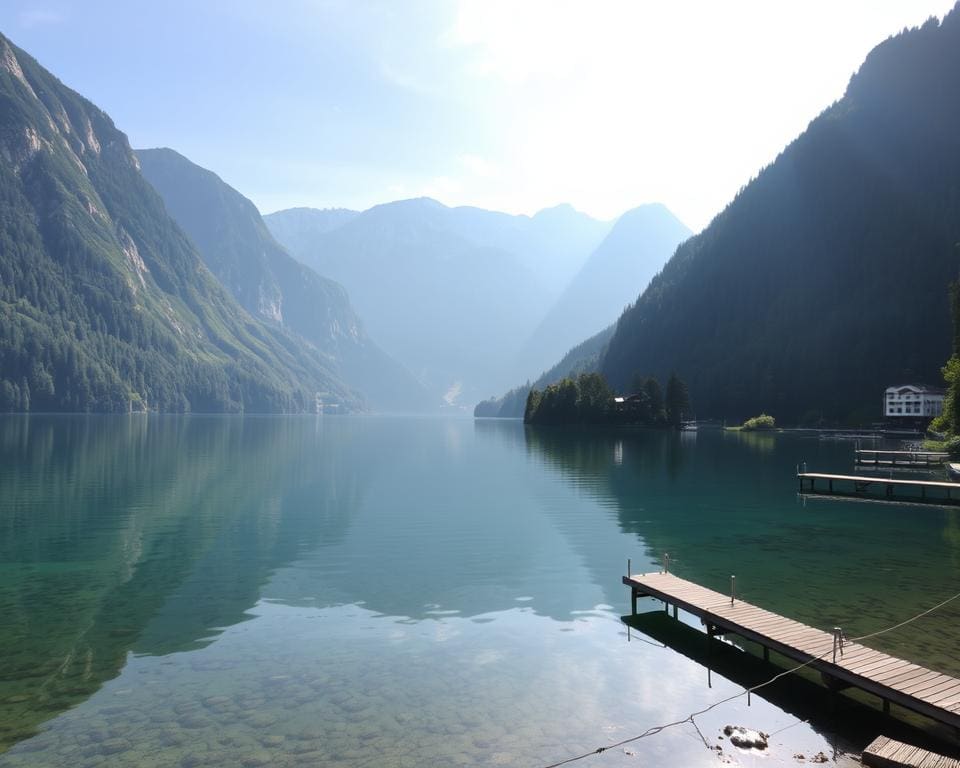 Verken de meren van het Hallstättersee, Oostenrijk