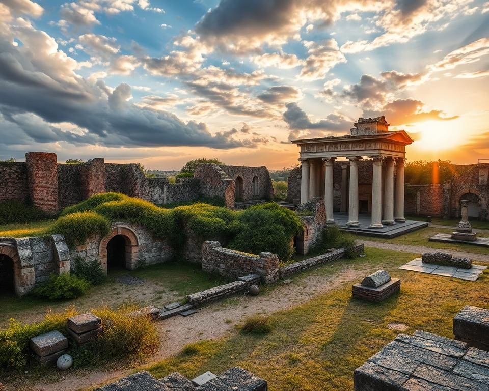 Verken de ruïnes van Pompeii, Italië