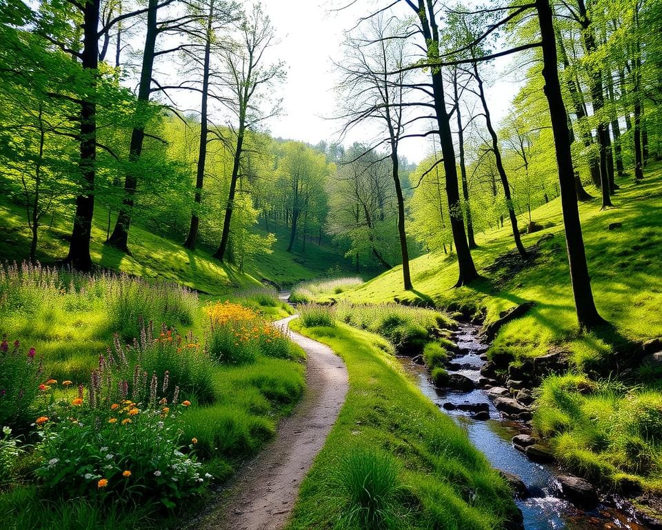 Wandelen door de Ardennen, België