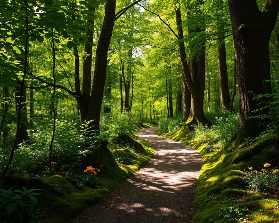 Wandelen door de bossen van Thüringen, Duitsland