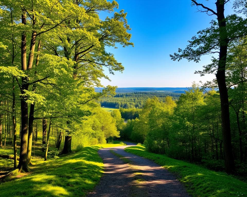 Wandelen door de bossen van de Veluwe, Nederland