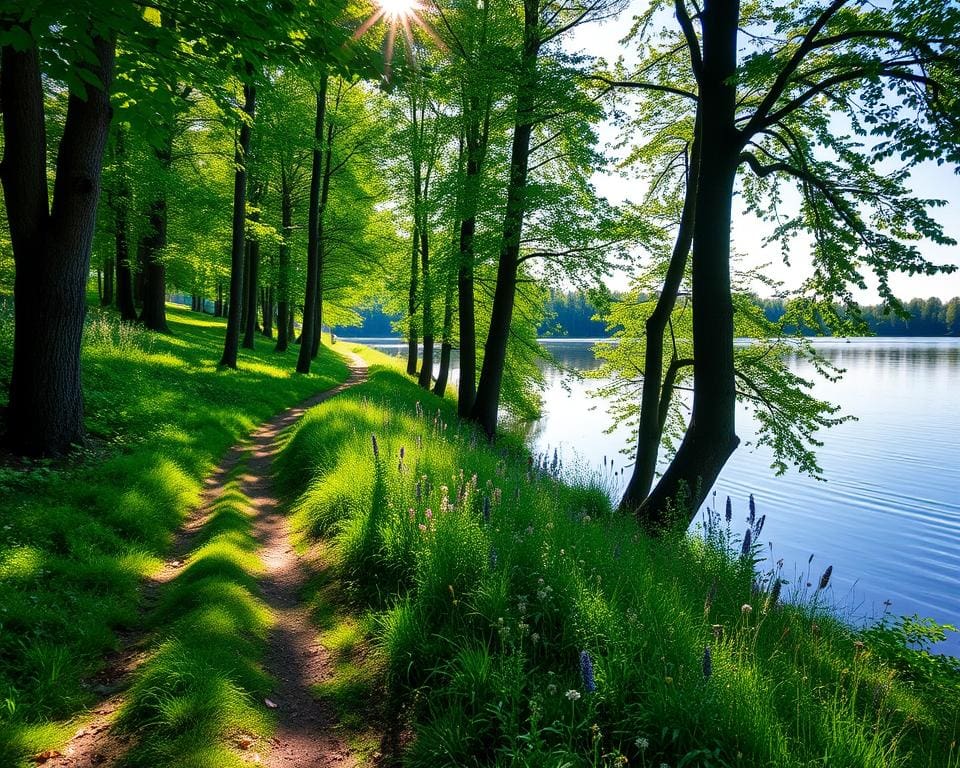 Wandelen langs de meren van Mecklenburg, Duitsland