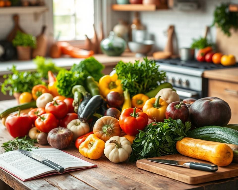 Kook met seizoensgebonden en lokale producten