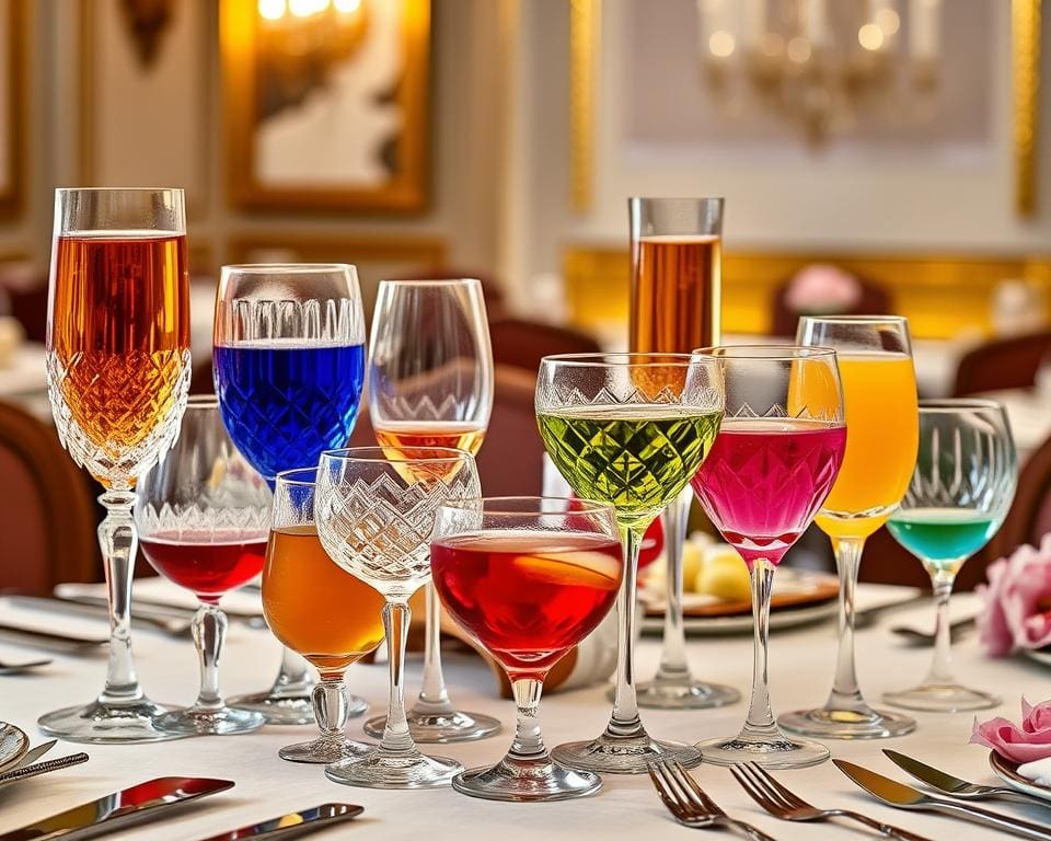 Luxe drinkglazen voor verfijnde drankpresentaties