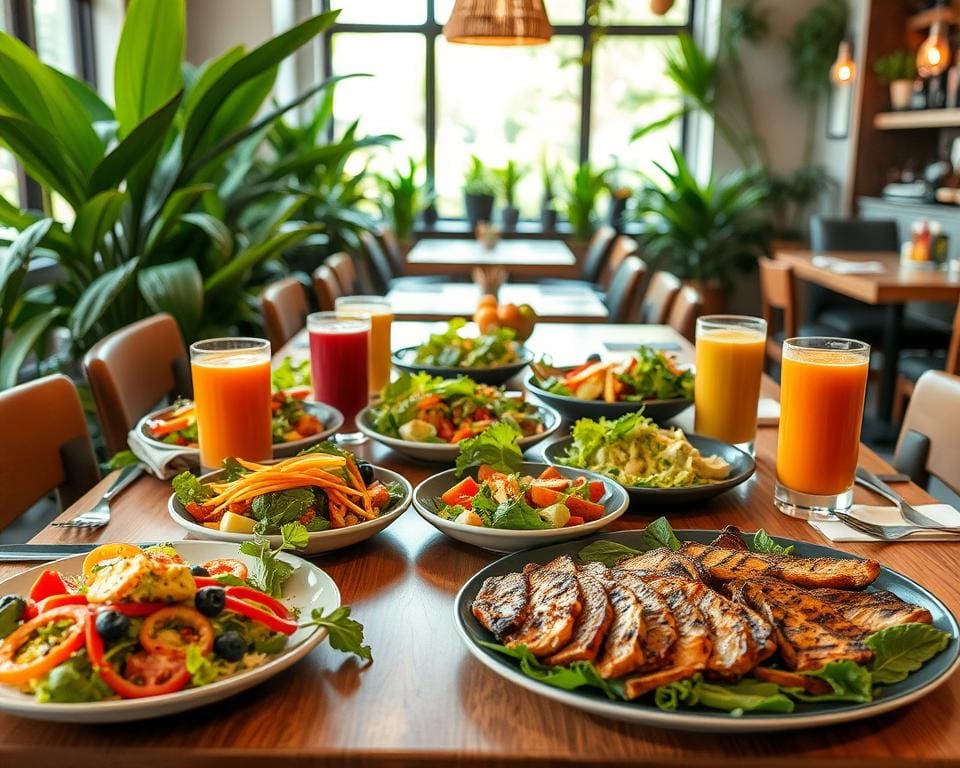 Maak gezonde keuzes in restaurants en cafés