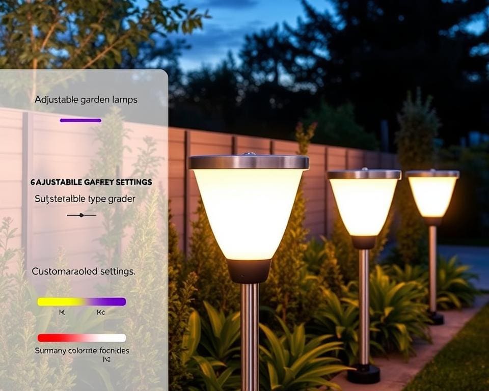 Verstelbare tuinlampen