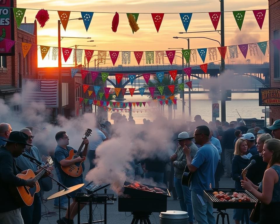 blues en barbecue in Memphis