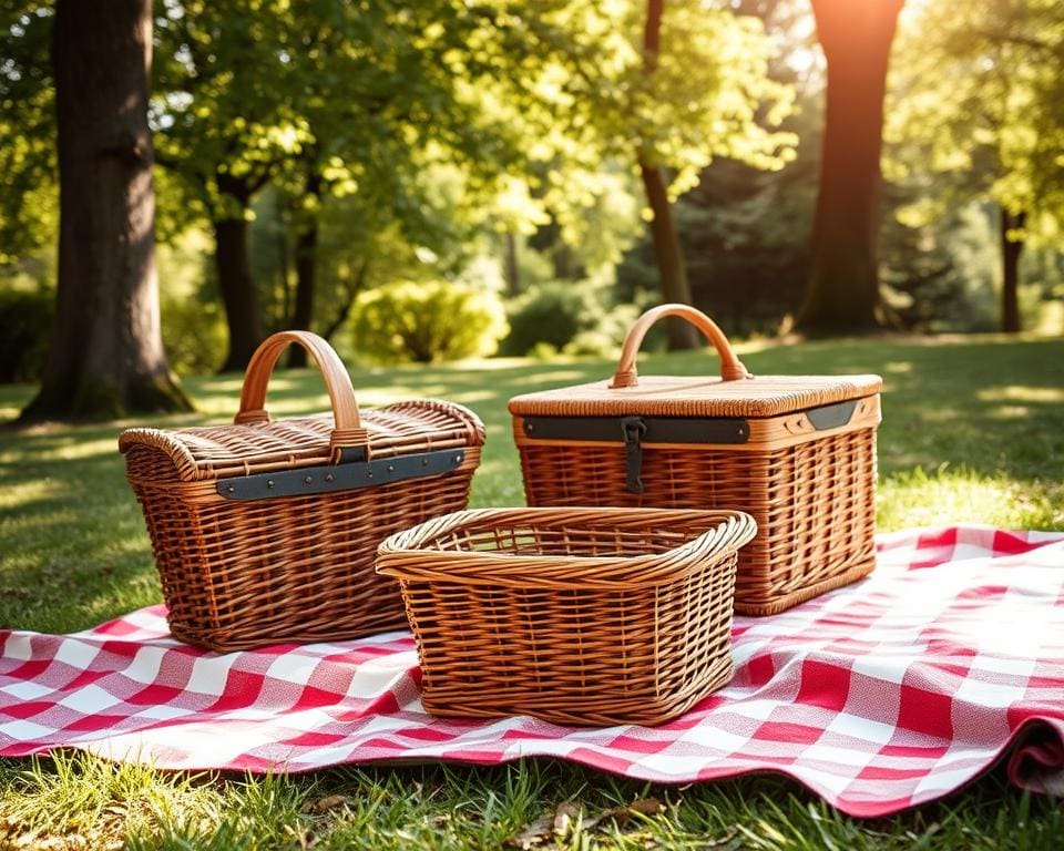 klassieke picknickmanden