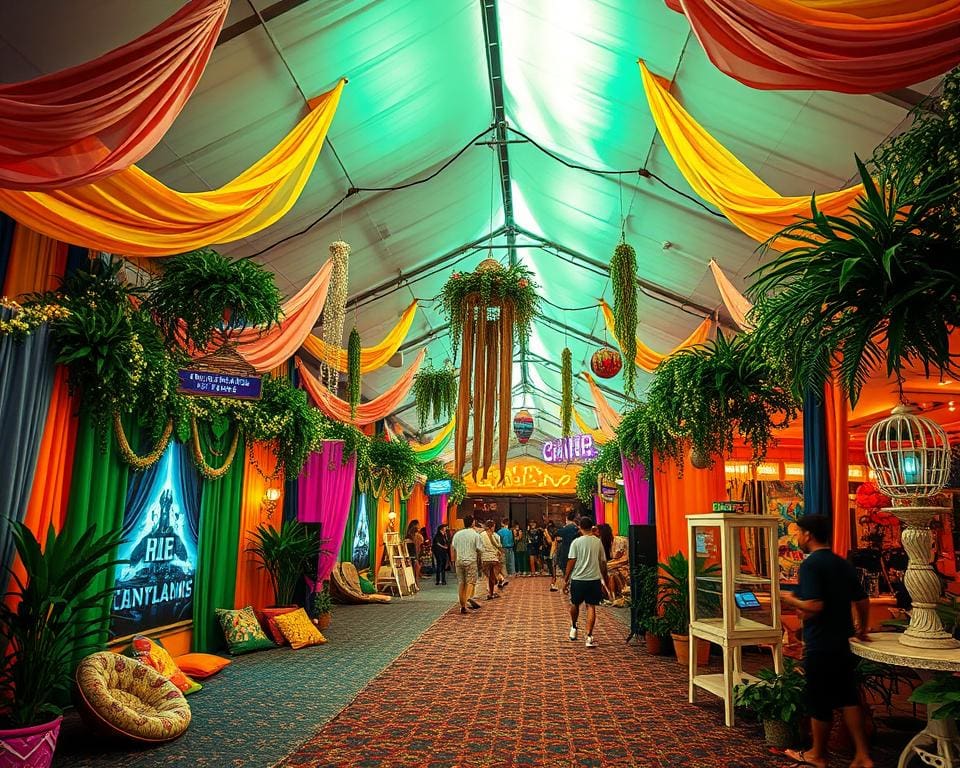 Hoe kies je het perfecte decor voor een indoor festival?