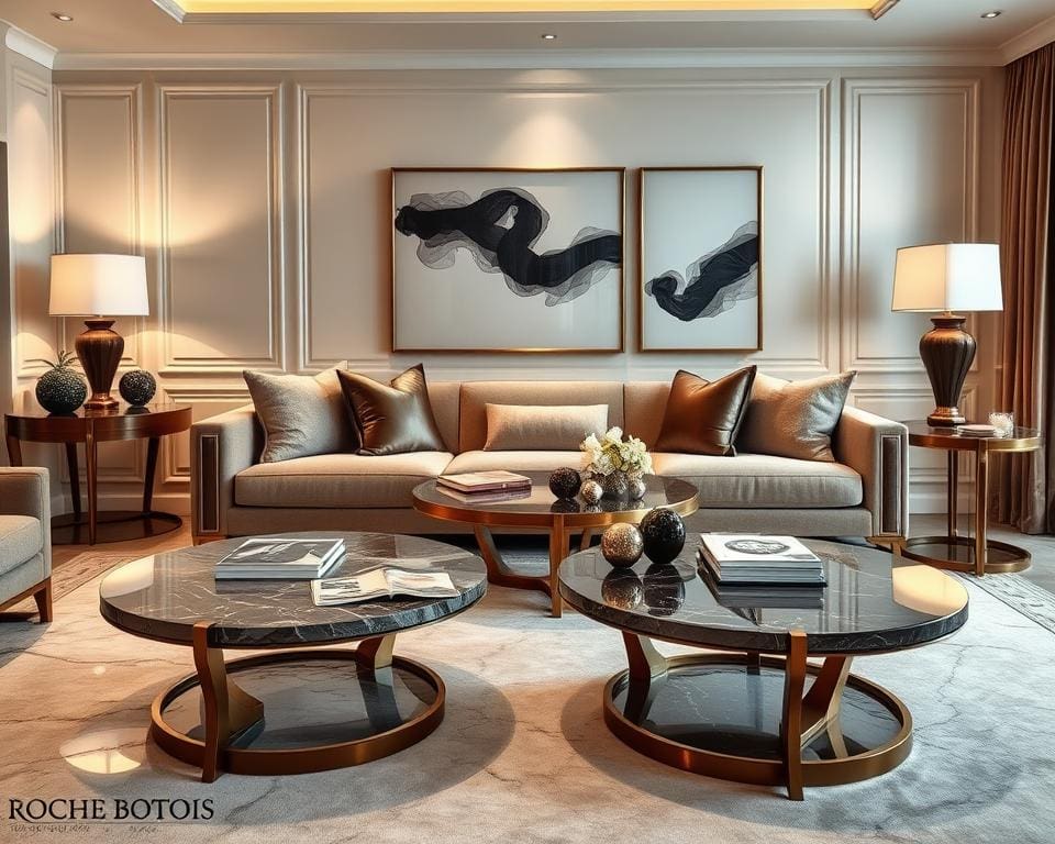 Roche Bobois-salontafels: Franse luxe en elegantie