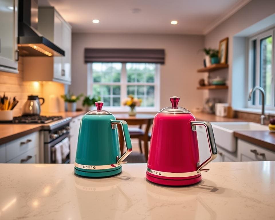 Smeg-waterkokers in de moderne keuken