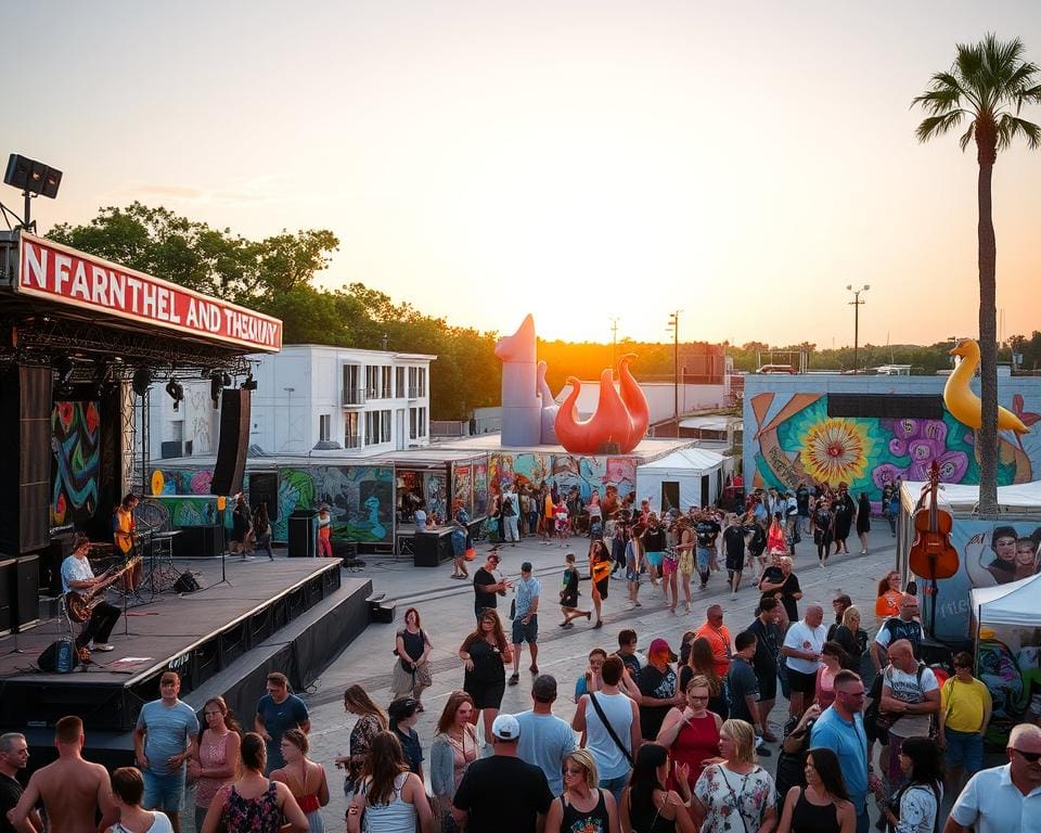 Welke zomerfestivals combineren muziek en kunst?