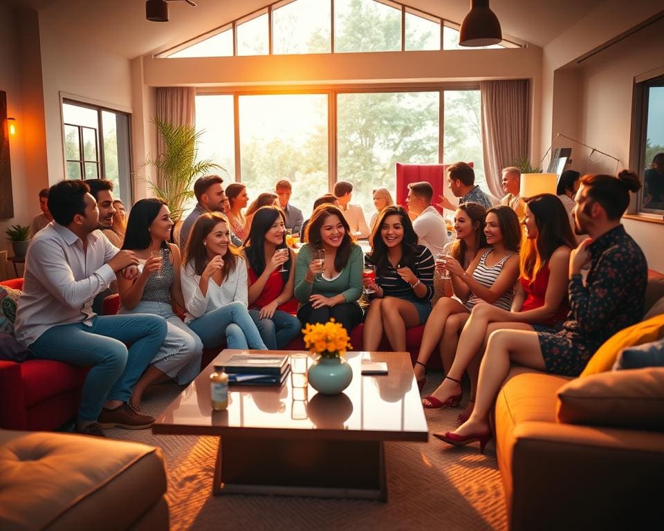 Wat maakt een woonkamer geschikt voor feestjes?
