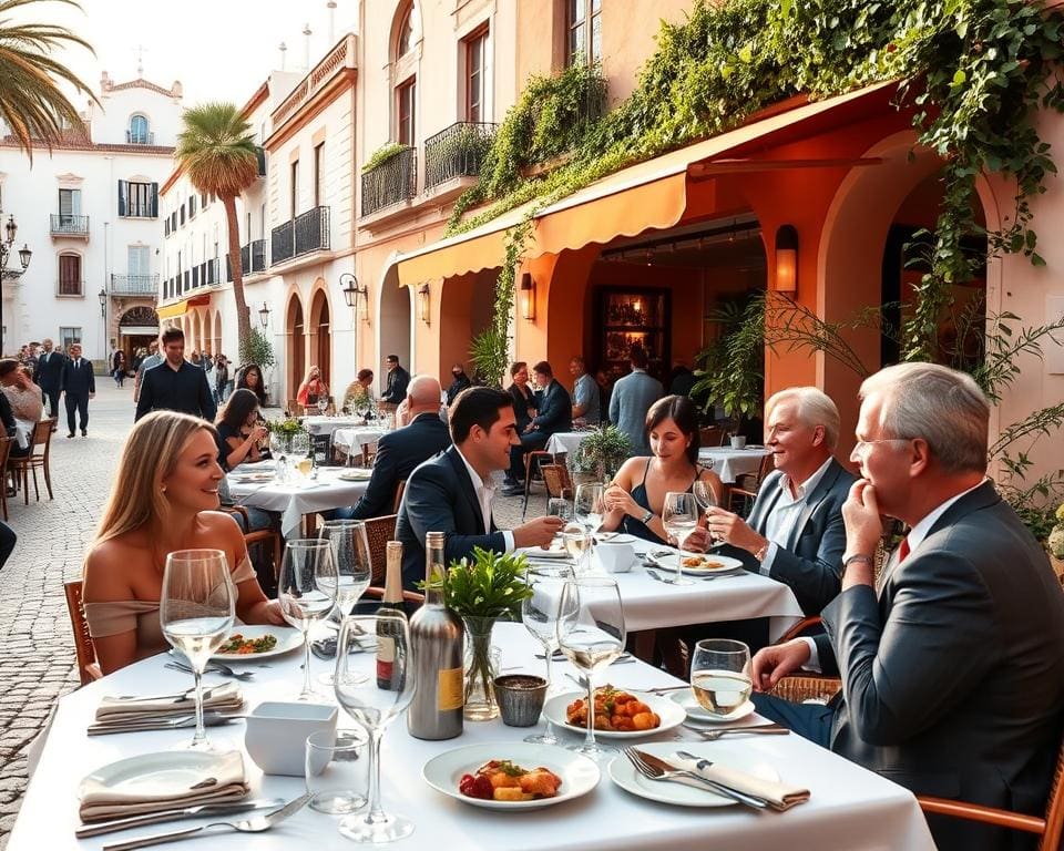 Wat zijn goede restaurants voor grote groepen in Marbella?