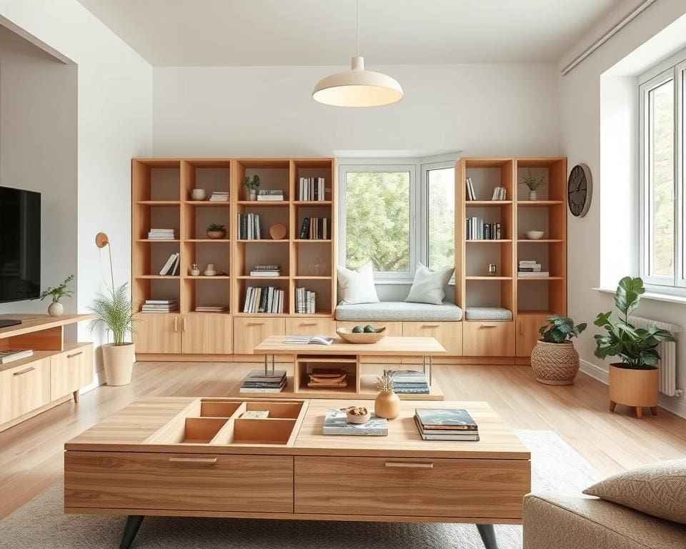Wat zijn slimme hacks voor kleine woonkamers?
