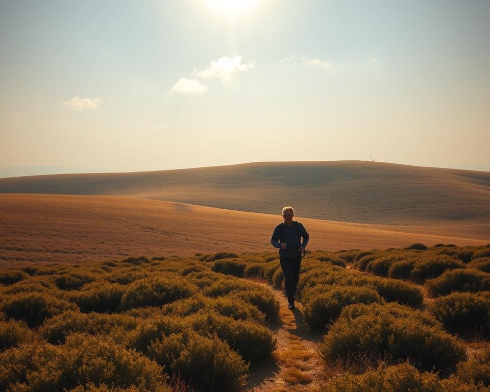 Helpt wandelen door de heide tegen vermoeidheid?