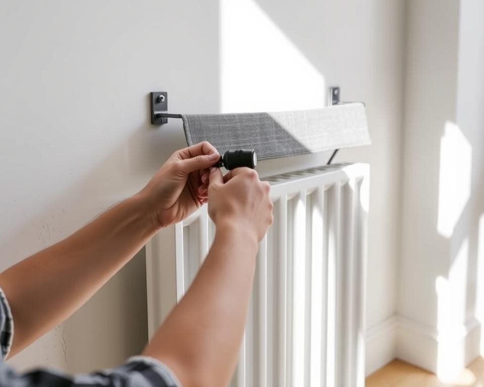 Hoe wordt radiator ombouw gemonteerd bij levering?
