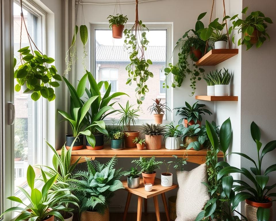 Wat zijn creatieve ideeën voor planten in kleine ruimtes?