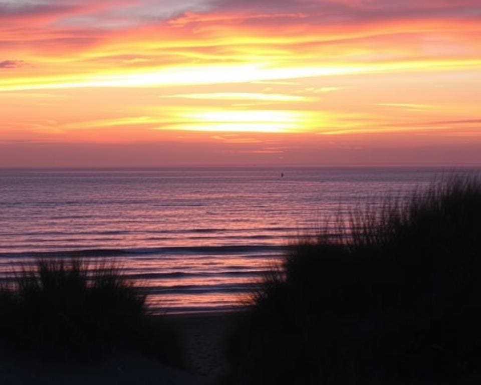 rustgevend effect zonsondergang