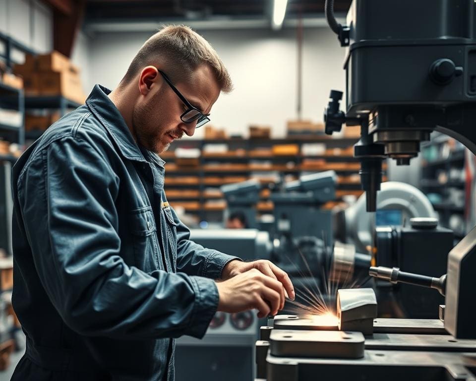 Wat doet een metaalbewerker in de productie?