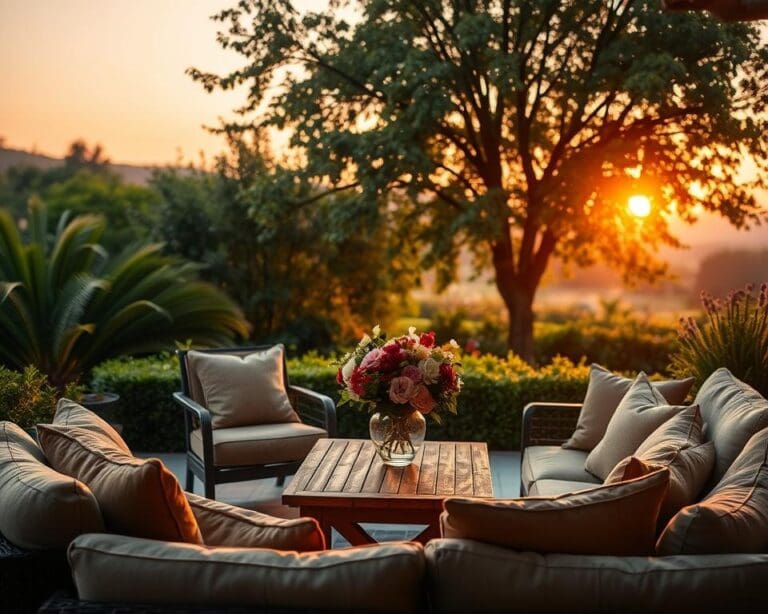 Een tuinset die uitnodigt tot lange zomeravonden