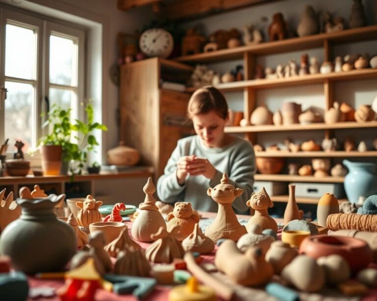 Klei knutselen voor kinderen en volwassenen