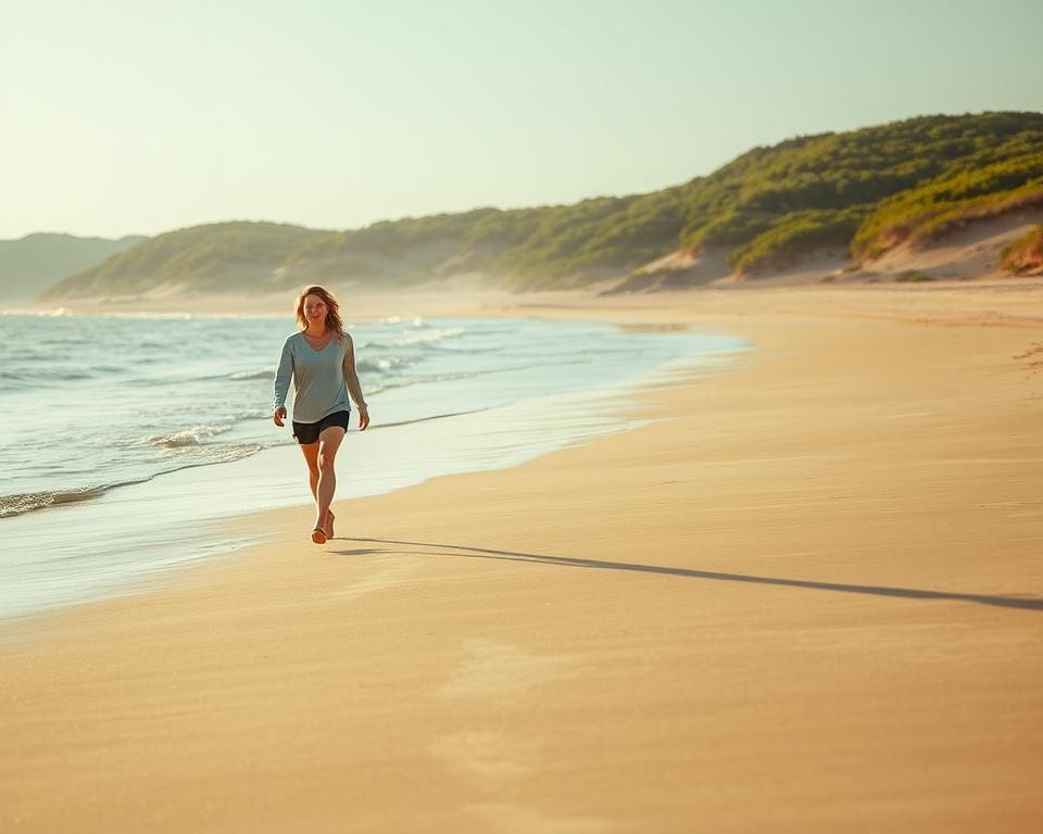 Waarom wandelen langs het strand ontspant