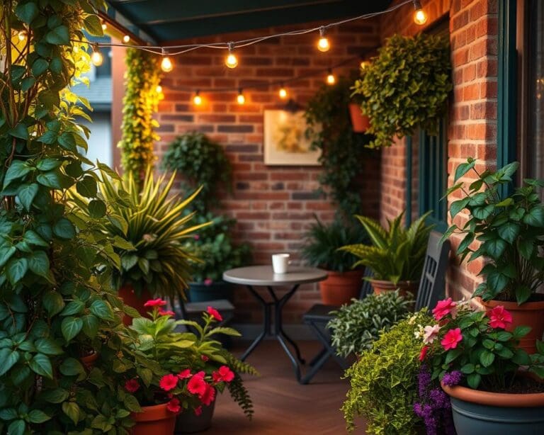 Hoe geef je je balkon meer sfeer met planten en licht?