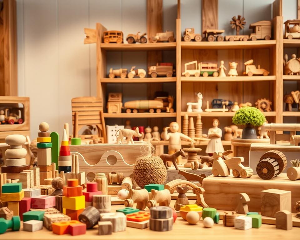 Houten speelgoed bestellen voor peuters