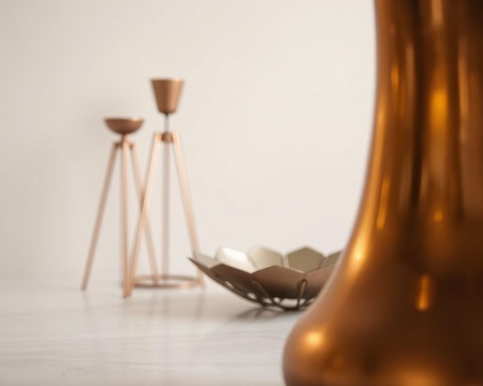 Op welke manier breng je warmte in metalen accenten?