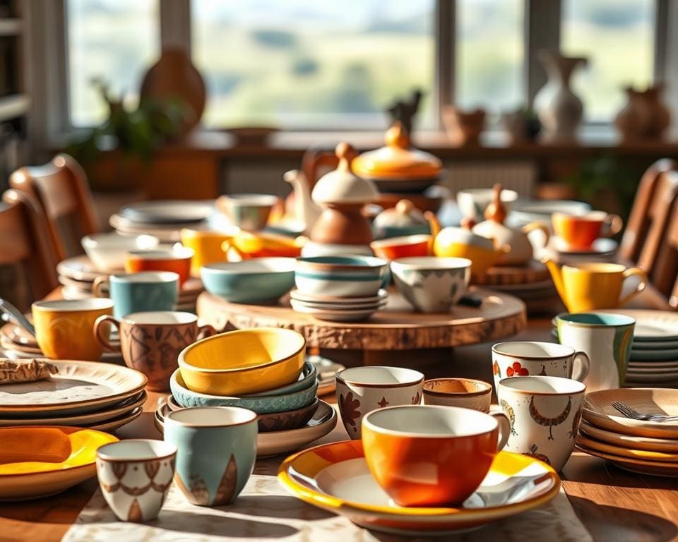 Op welke manier geef je servies extra karakter?