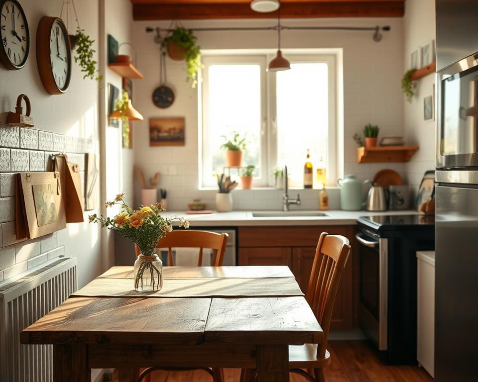 Waarmee maak je een kleine keuken gezellig?