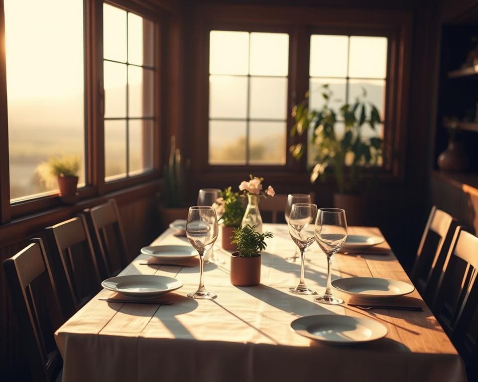 Waarmee maak je van tafelen een beleving van rust?