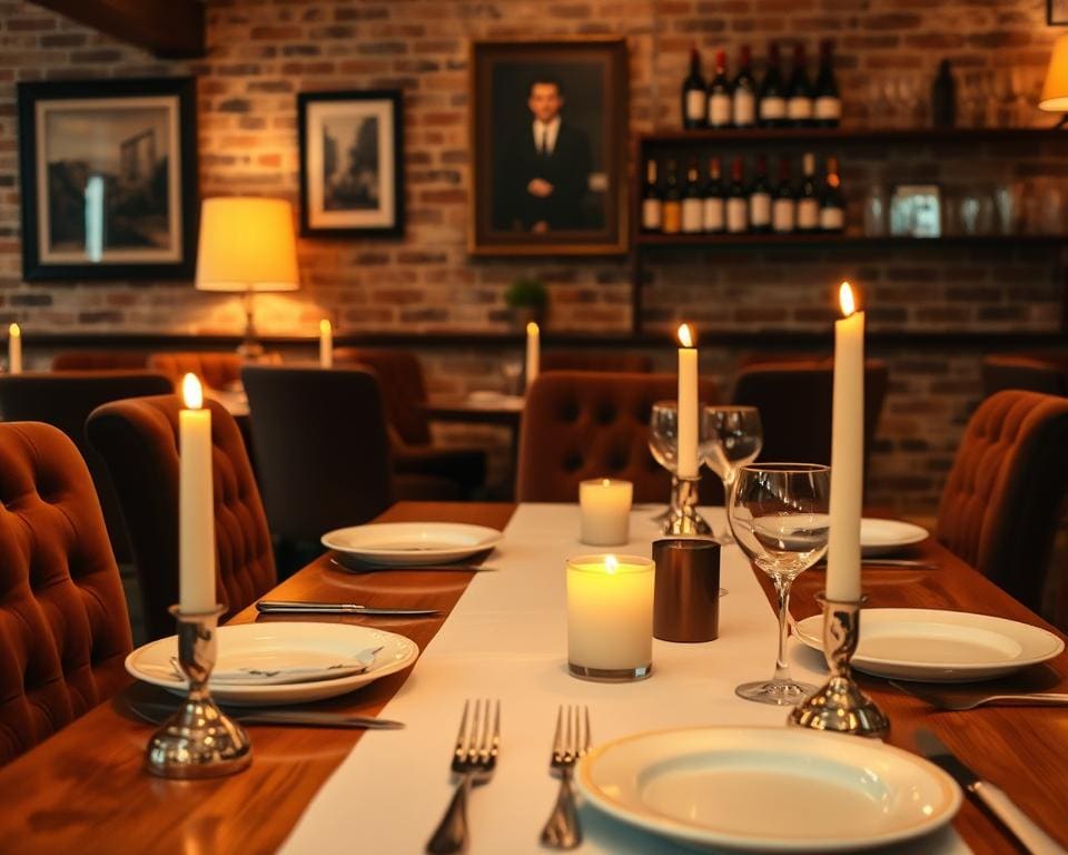 Welke materialen brengen gezelligheid bij diners?