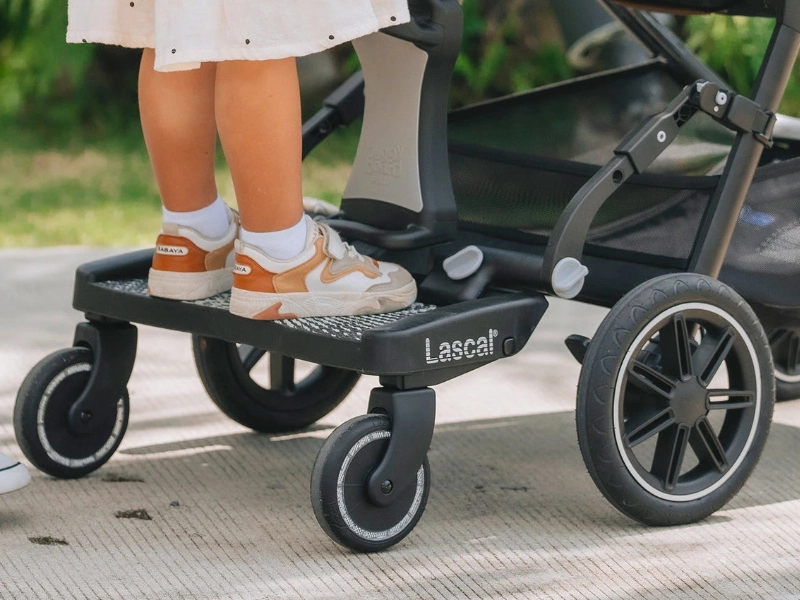 Welke kinderwagen werkt het best met Lascal accessoires?