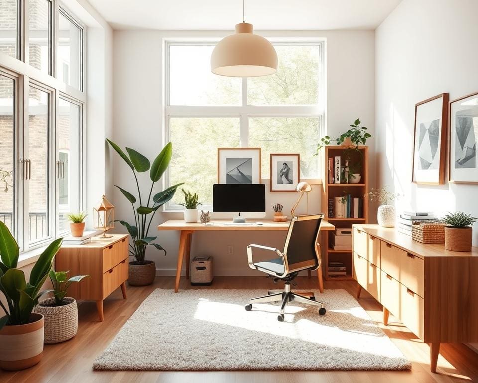 Hoe richt je een kantoor aan huis inspirerend in?