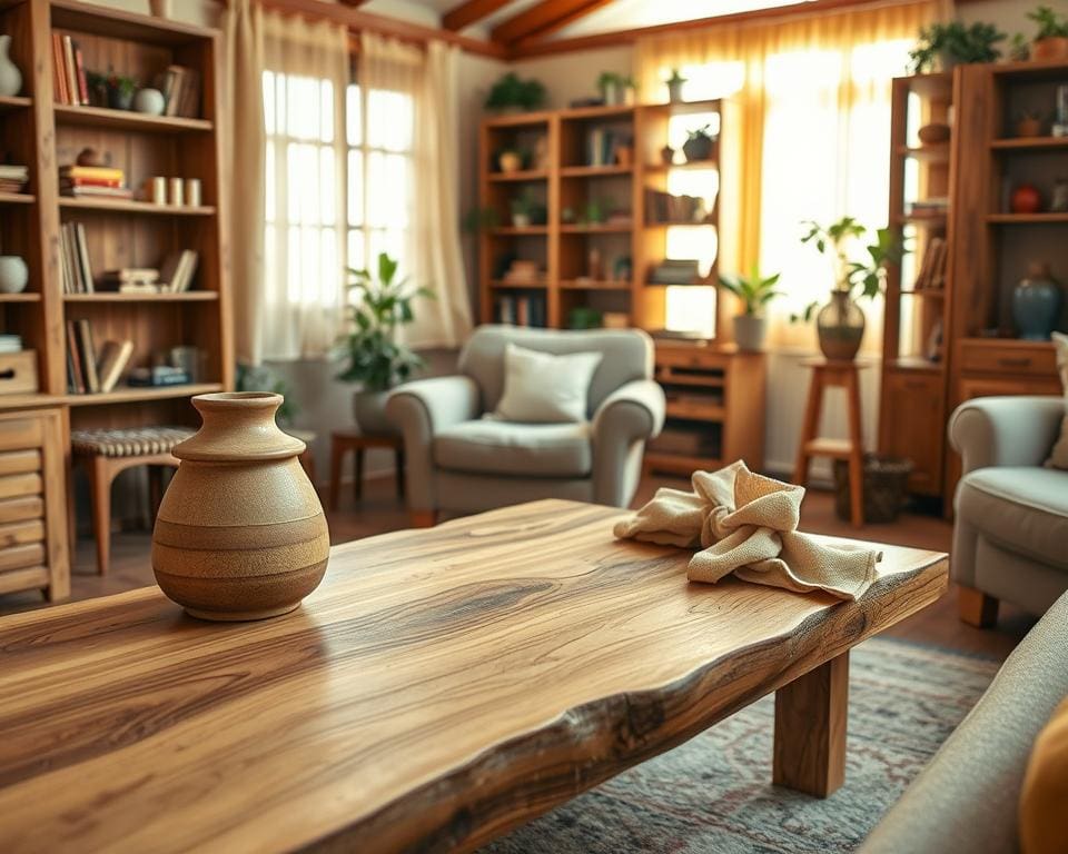 Wat geeft houten meubels hun warme uitstraling?