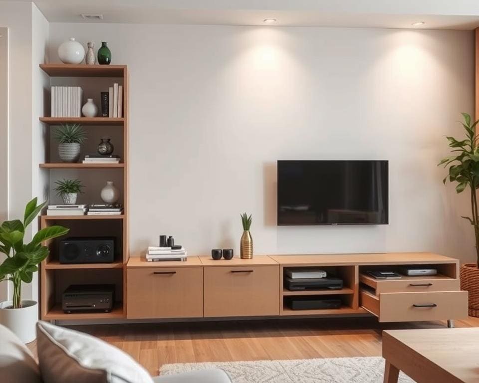 Wat zijn slimme opslagoplossingen voor je woonkamer?