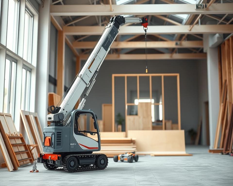 Hoe helpt een minikraan bij montagewerk binnenshuis?