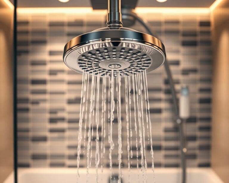 Welke douchekop bespaart water zonder comfortverlies?