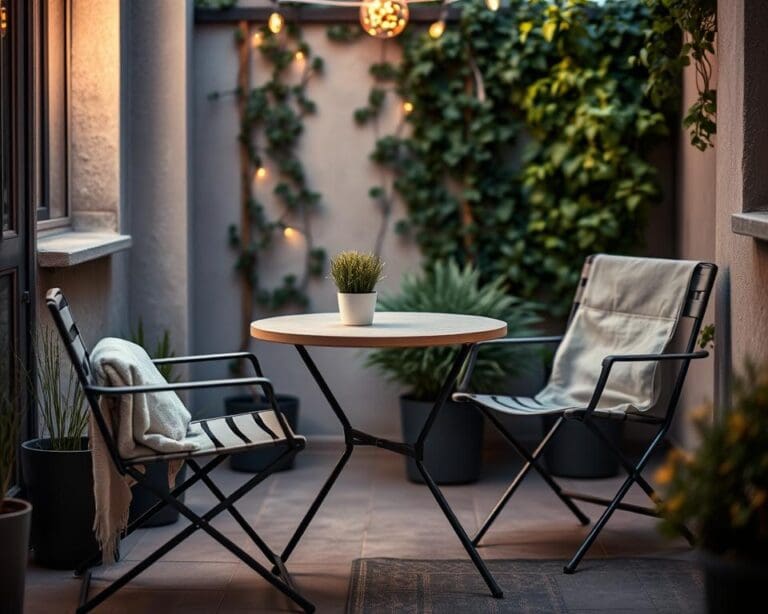 Welke tuinmeubelen zijn geschikt voor kleine terrassen?