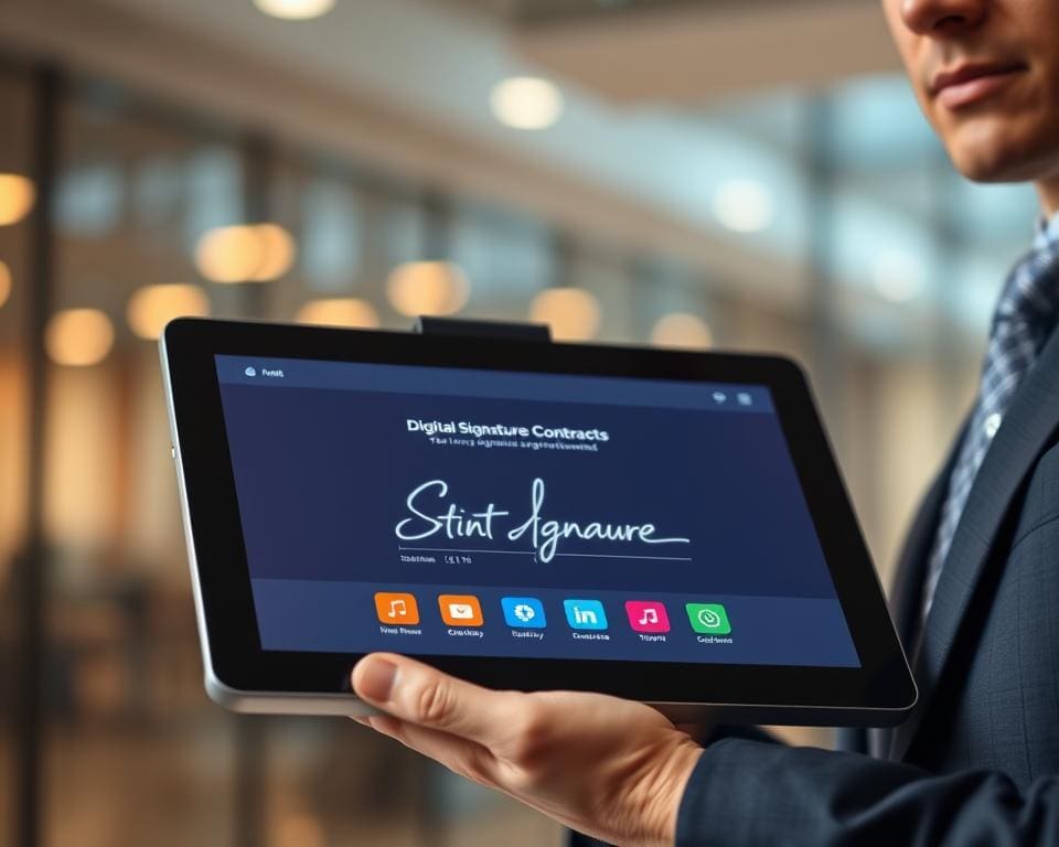 Digitale handtekening gebruiken voor contracten