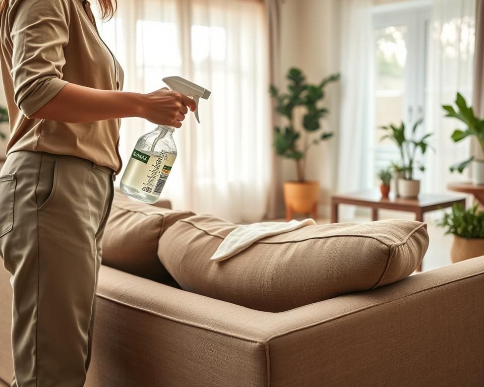 Hoe maak je een bank schoon met natuurlijke middelen?